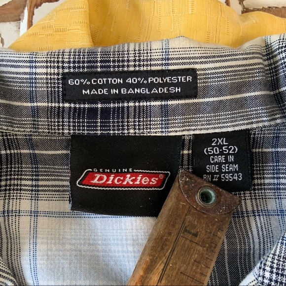 Dickies Plaid Button Down Shirt - Picture 7 of 8